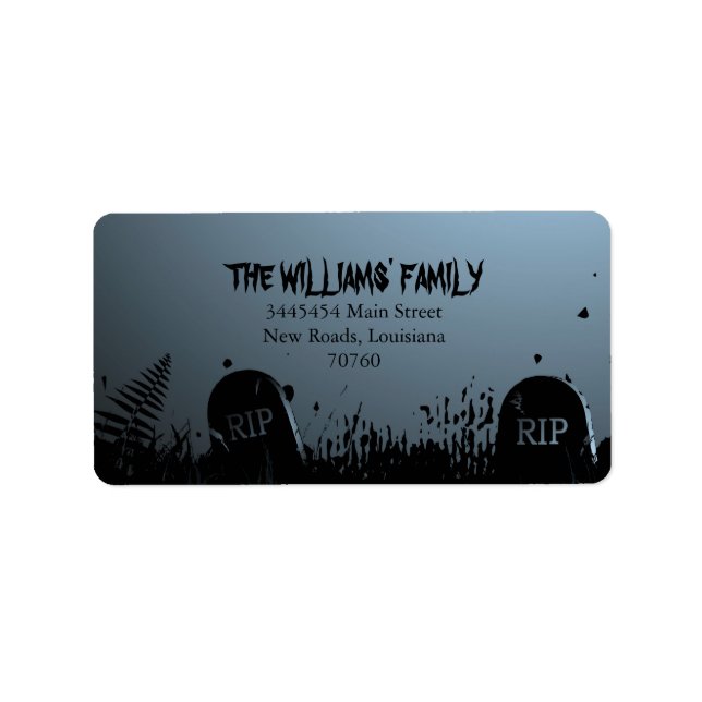 Etiqueta Spooky Halloween (Frente)