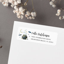 Spooky Halloween Cauldron Endereço de Retorno