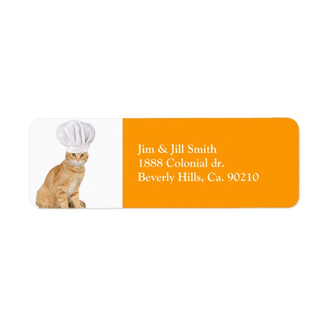 Etiqueta Sr. Cat Chef Para Você (Frente)