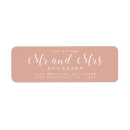 Etiqueta Sr. Script Dusty Pink