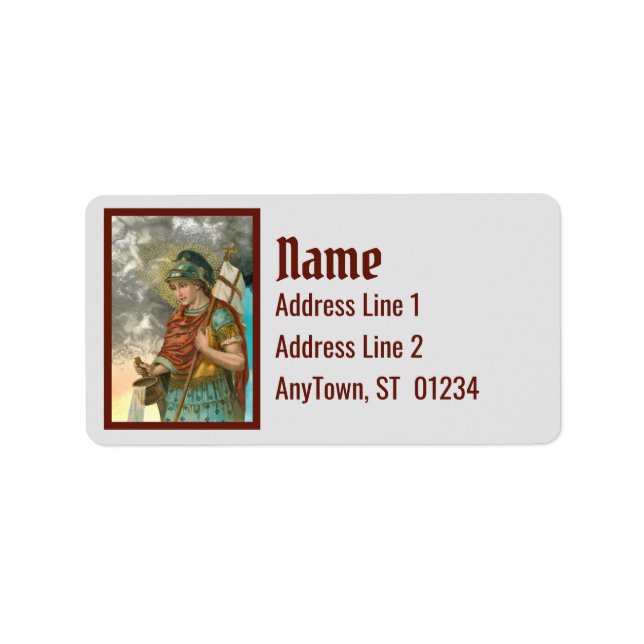 Etiqueta St. Florian com Balde (Fumaça; M 019) (Frente)