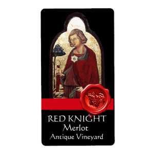 Etiqueta ST. GALGANO/CAVALEIRO COM ESPADA, vinho VERMELHO