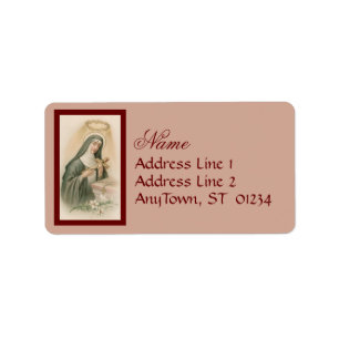 Etiqueta St. Rita de Cascia (M 015)
