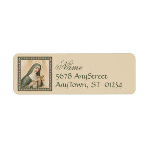 Etiqueta St. Rita de Cascia (M 015)
