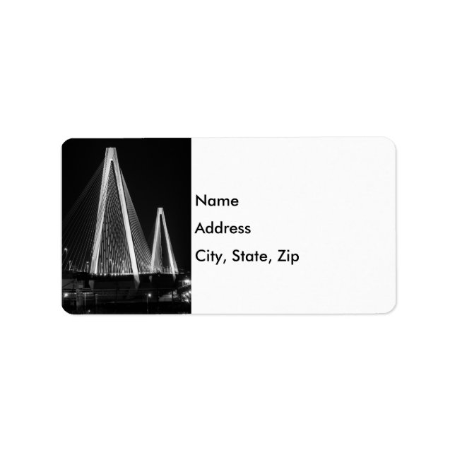 Etiqueta Stan Musial Veterans Bridge Greyscale (Frente)