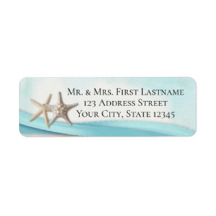 Etiqueta Starfish e Ocean Blue Ribbon