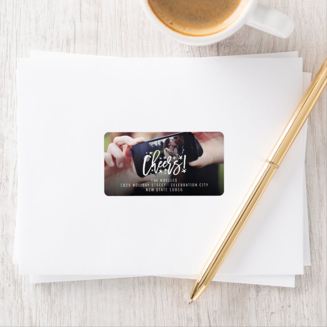 Etiqueta Starry Cheers Escoteiro Escoteiro Ano Novo Endereç (Insitu)