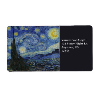 Etiqueta Starry Night por Vincent Van Gogh