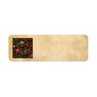 Etiqueta Steampunk Christmas Address Labels