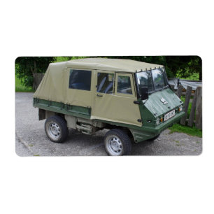 Etiqueta Steyr Puch Haflinger