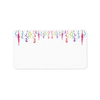 Etiqueta Streamers multicores