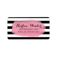 Stripes Chic | Cor-de-rosa-branco preto