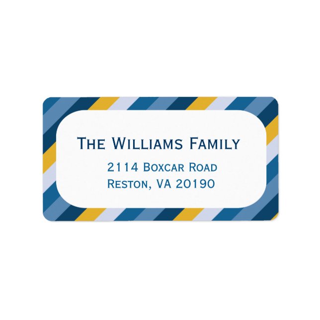 Etiqueta Stripes Náuticas (Frente)