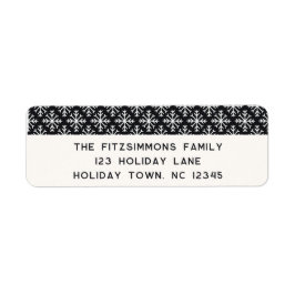 Etiqueta Stylish Scandi Black & White Return Address Labels