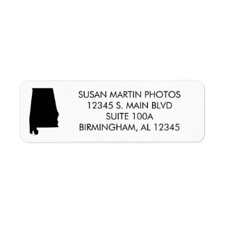 Etiqueta Sua Cor Alabama Minimalista Moderna
