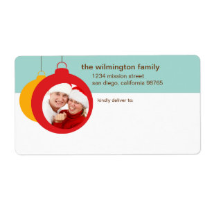 Etiqueta Sua foto no email de Natal de adorno