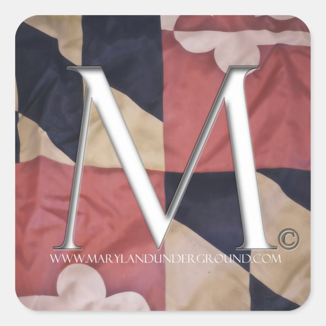 Etiqueta subterrânea oficial de Maryland (Frente)