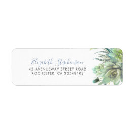 Etiqueta Succulents Greenery