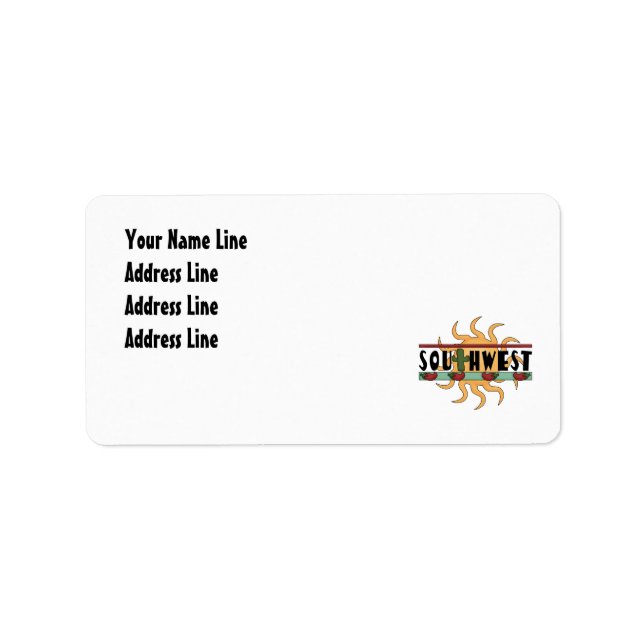 Etiqueta Sudoeste - Endereço de Devolução (Frente)