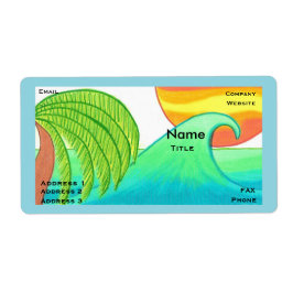 Etiqueta Sun and Surf Business Card Template