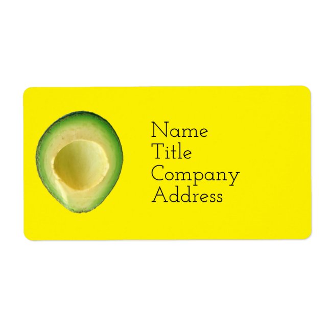 Etiqueta Sunny Avocado Spirit 4Rita (Frente)