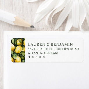 Etiqueta Sunny Lemon Wedding