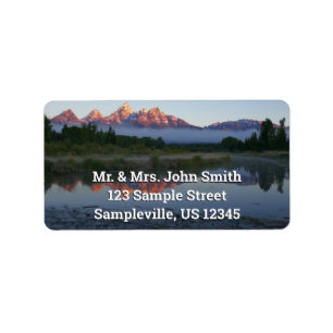 Etiqueta Sunrise em Schwabacker Landing em Grand Teton