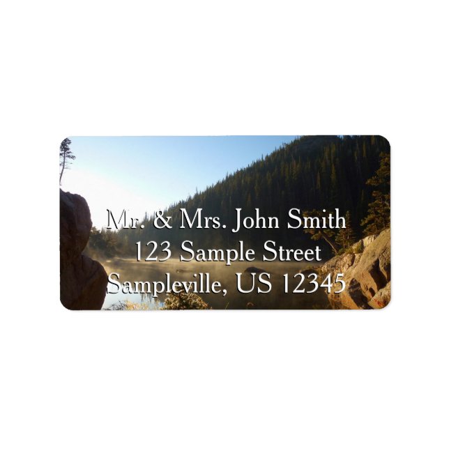 Etiqueta Sunrise no Lago Dream (Frente)