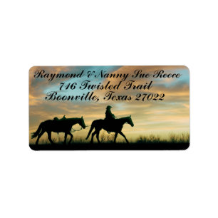 ETIQUETA SUNRISMO DE COWBOY