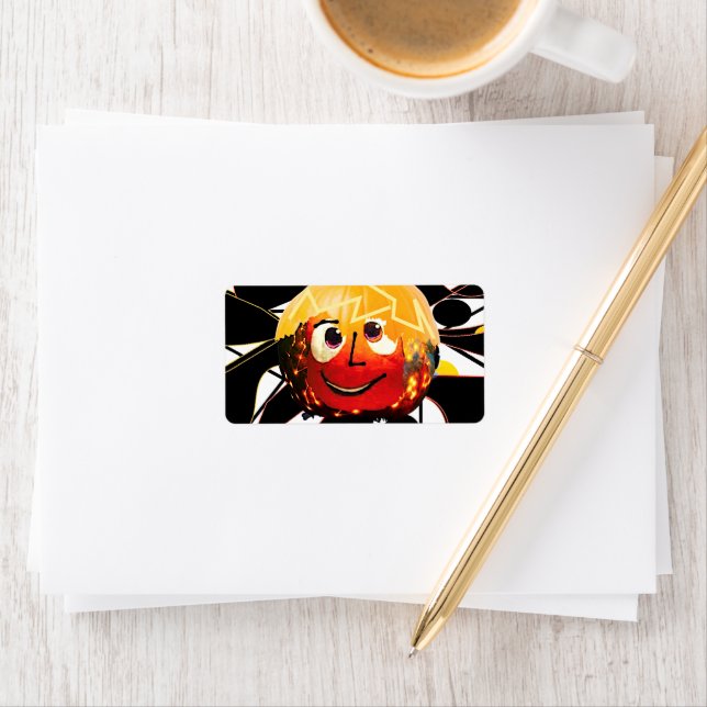 ETIQUETA SUNS! RAIO DE SOL! :) SPOOKY HALOWEEN PUMPKIN SUN (Insitu)