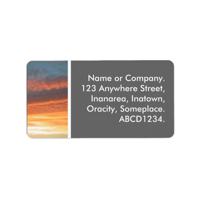 Etiqueta Sunset (Frente)