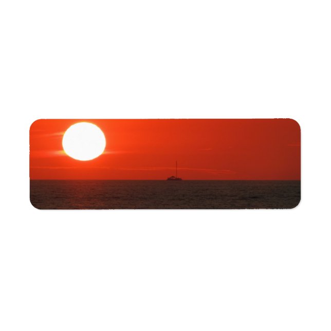Etiqueta Sunset Booze Cruise (Frente)