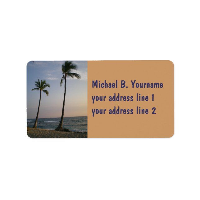 Etiqueta Sunset com ventos comerciais (Frente)