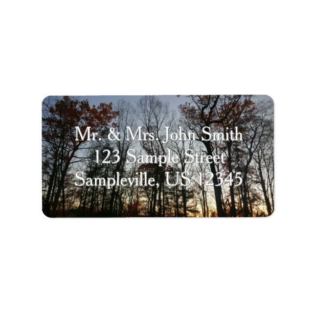 Etiqueta Sunset de novembro (Frente)