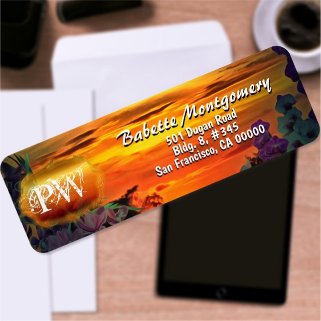 Etiqueta Sunset Plaza Marina 2584 Endereço (Criador carregado)