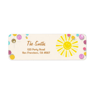 Etiqueta Sunshine Address Labs Summer Pink Mint