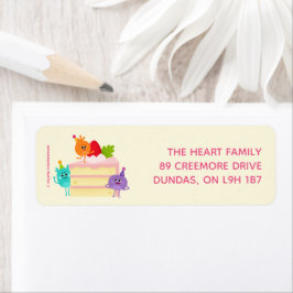 Etiqueta Super Simples | Bumble Nums Birthday Cake