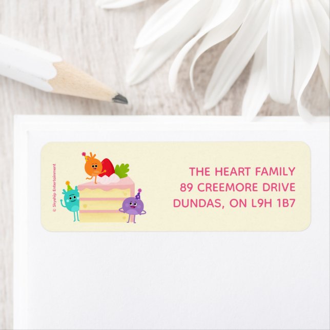 Etiqueta Super Simples | Bumble Nums Birthday Cake (Insitu)