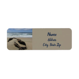 Etiqueta Surf Areia e Madeira de Driftwood West Coast Lands