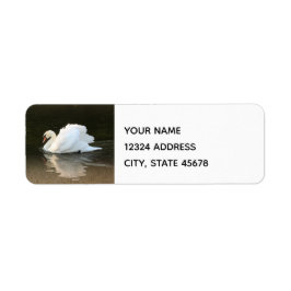 Etiqueta Swan de Aquarela