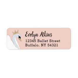 Etiqueta Swan Princess Return Address