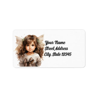 Etiqueta Sweet Angel Return Address Label