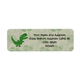 Etiqueta T-Rex Tyrannosaurus Rex Dinossaur Cartoon Crianças