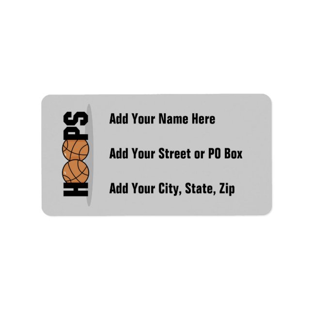 Etiqueta T-shirts e presentes de basquetebol (Frente)