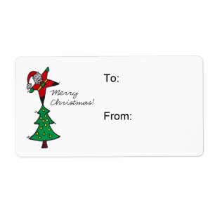 Etiqueta Tag do presente do Natal