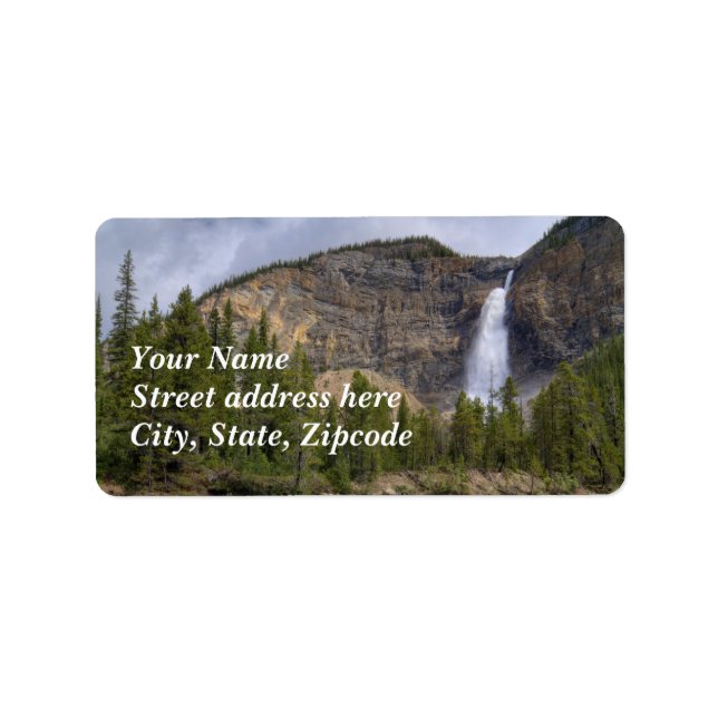 Etiqueta Takakkaw Falls (Frente)
