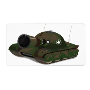 Etiqueta Tanque Militar