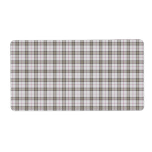 Etiqueta Tartan de moda cinza