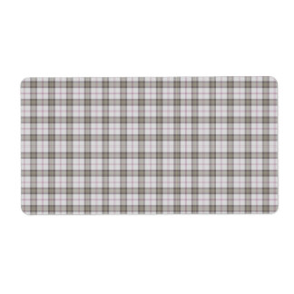 Etiqueta Tartan de moda cinza