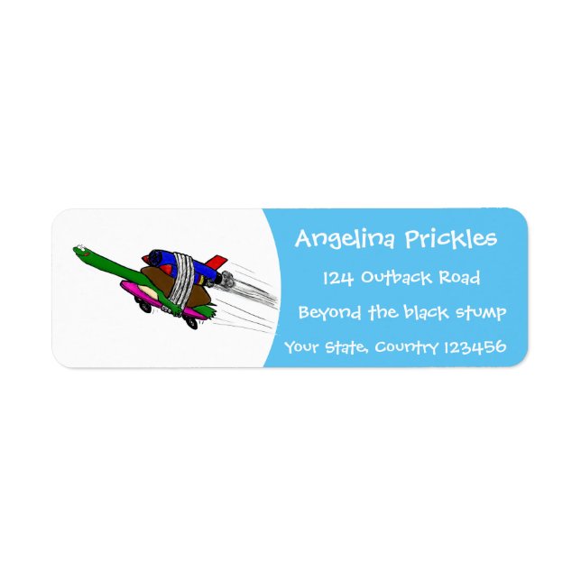 Etiqueta Tartaruga voadora (Frente)